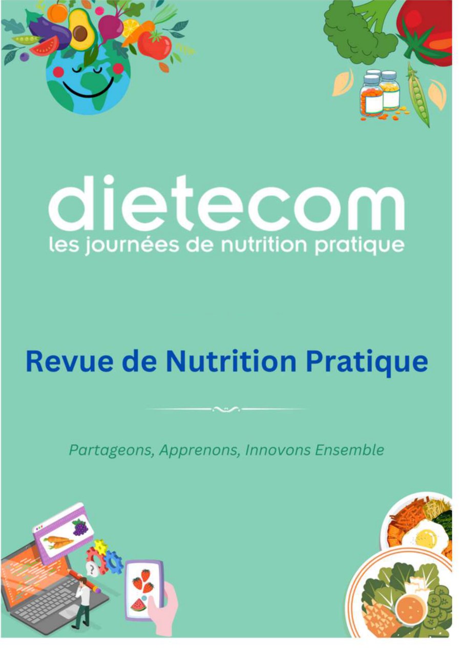 Cover of the Revue de Nutrition Pratique, Dietecom proceedings
